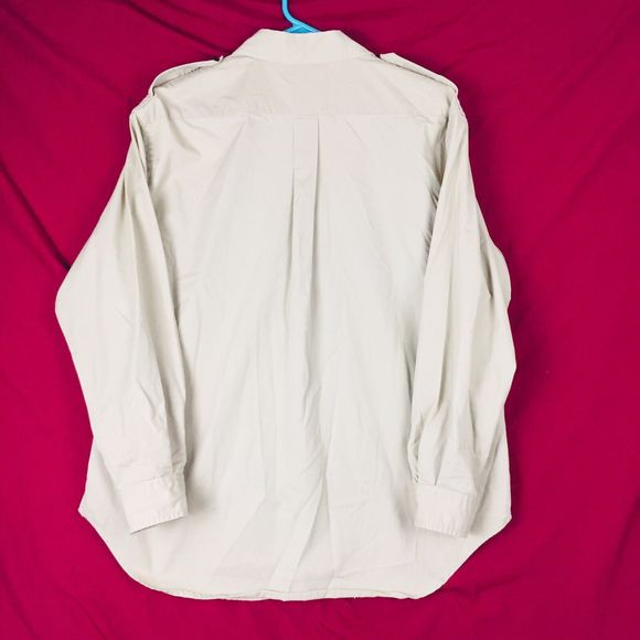 LAUREN RALPH LAUREN Men Beige Button Up Long Sleeve Shirt M LRLMCMLXVII (1967) - Picture 7 of 11